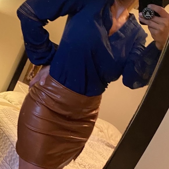 Navy boho long sleeve too - Picture 6 of 7